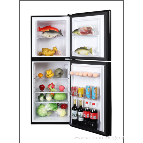 Home Compressor Upright Refrigerator Top Freezer 2 Doors